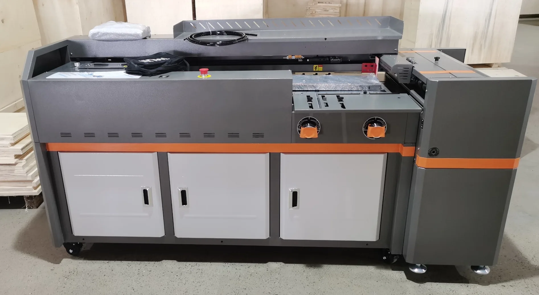 New H20L A3 size automatic glue perfect book binding machine with automatic book cover feeding