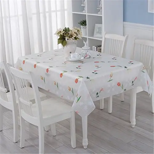 Custom Heavy Duty Transparent PVC Tarpaulin Oilproof Table Cover Cloth
