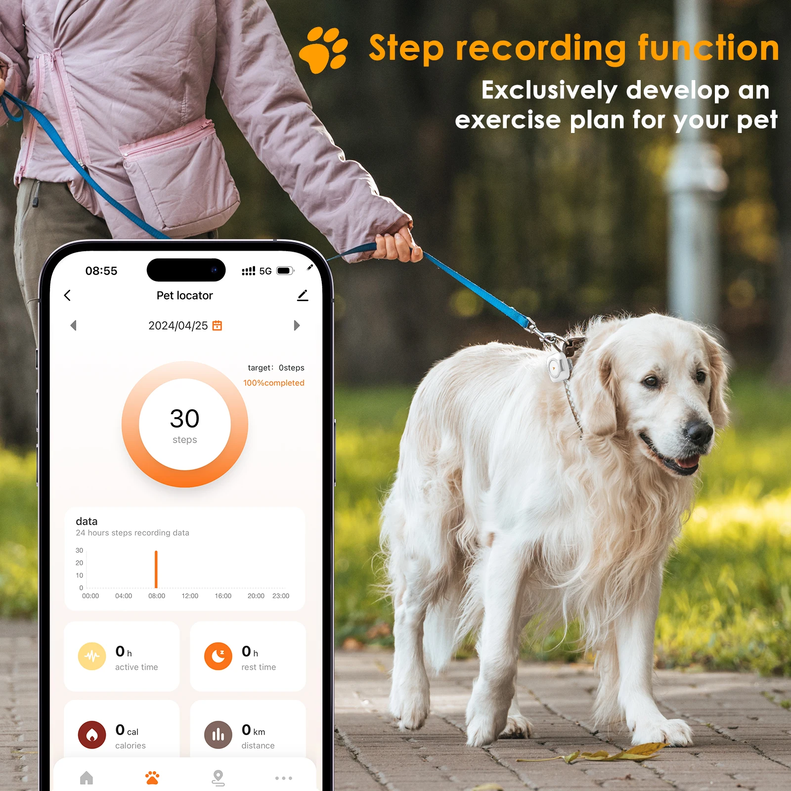 Mini IP67 Waterproof Anti Loss Real Time tracking device for pets GPS tracker for dogs