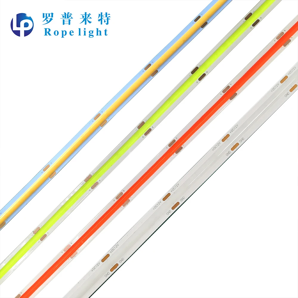 Гибкая светодиодная лента COB, 6 мм, теплый белый, высокая плотность, без светодиодов, высокая яркость, 24 В, IP65, водонепроницаемая светодиодная лента Cob