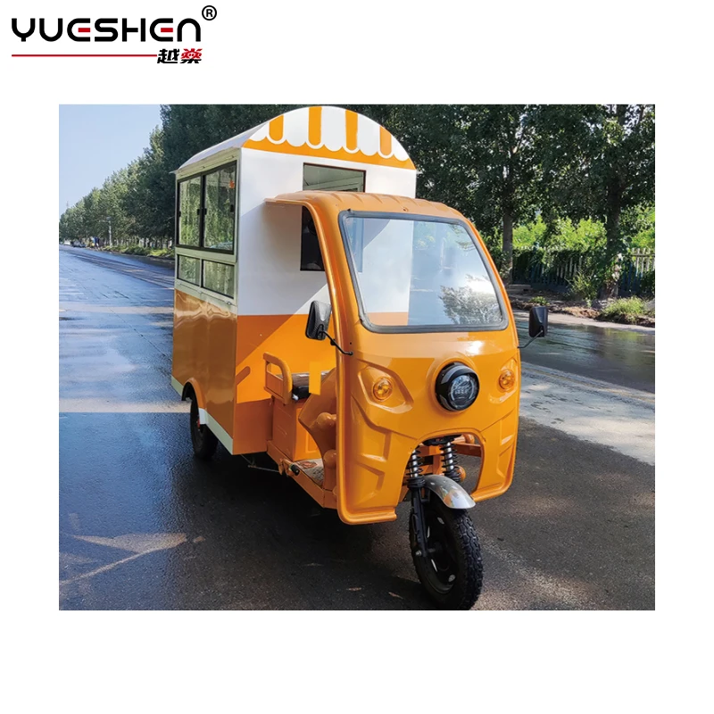 Electric Multifunctional Snack Food Cart food truck with full kitchen food bus