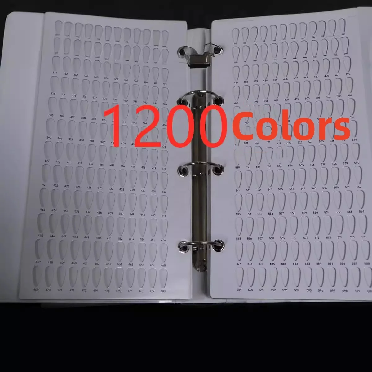 New Design 1200 Colors Embedded Display Board Nail Polish Glue Color Display Card Book Nail Supplies