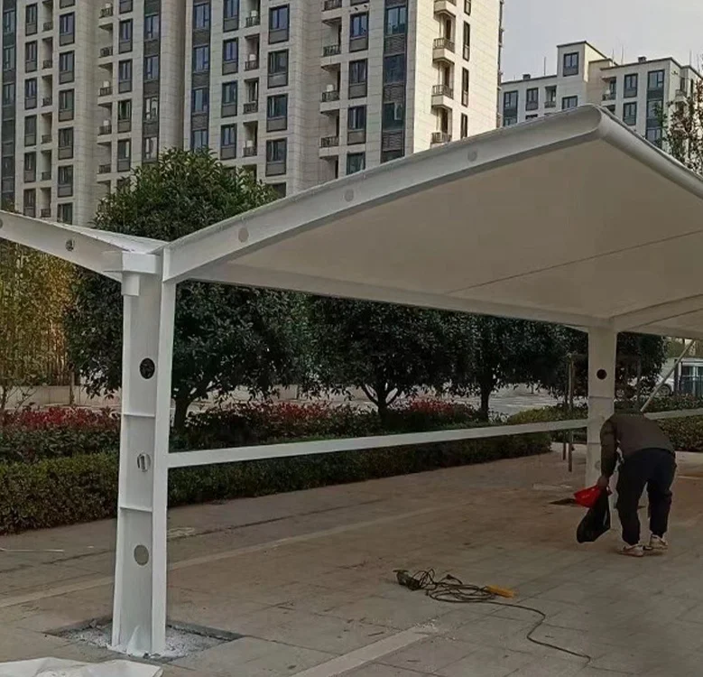 Steel Frame Metal Structure Pre-Engineered Building Metal Shed Parking Lot Carport Canopy