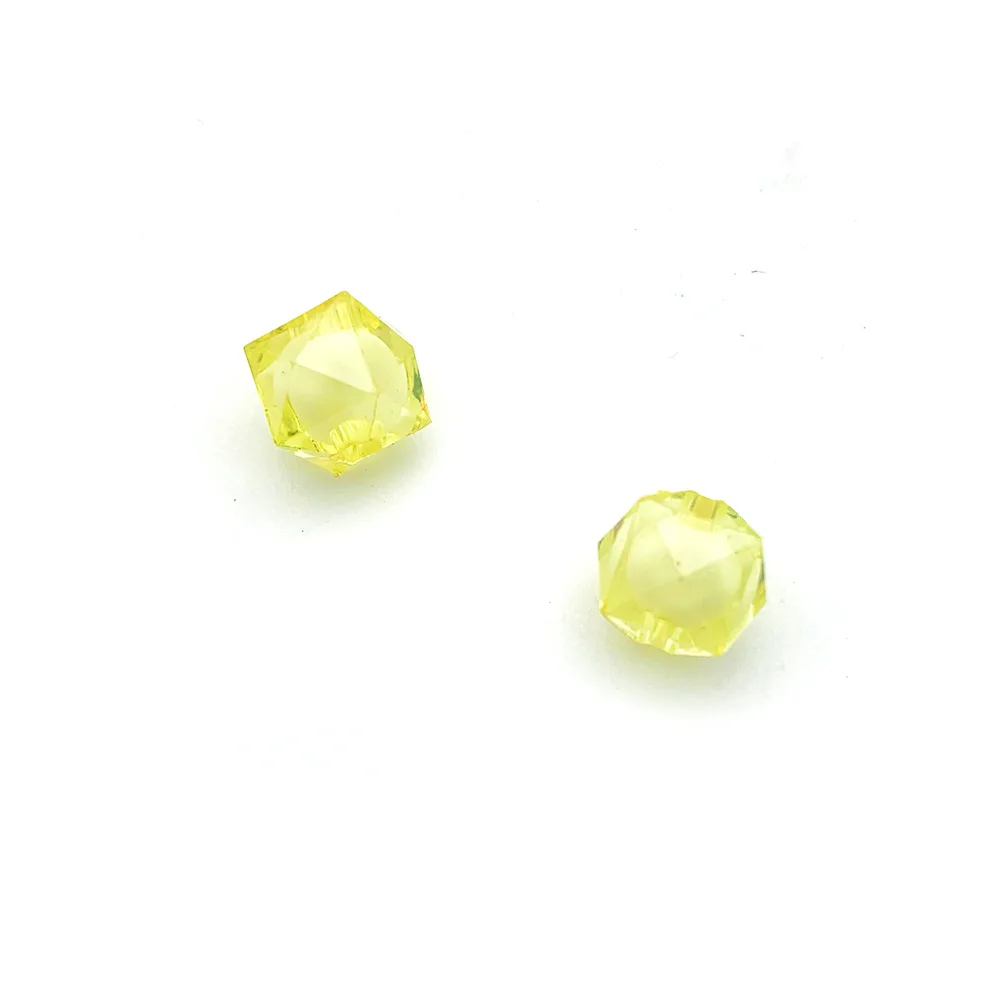 Factory Direct Supply Diy Handmade 10mm Transparent Square Bead Beads Mobile Acrylic Diamond Beads
