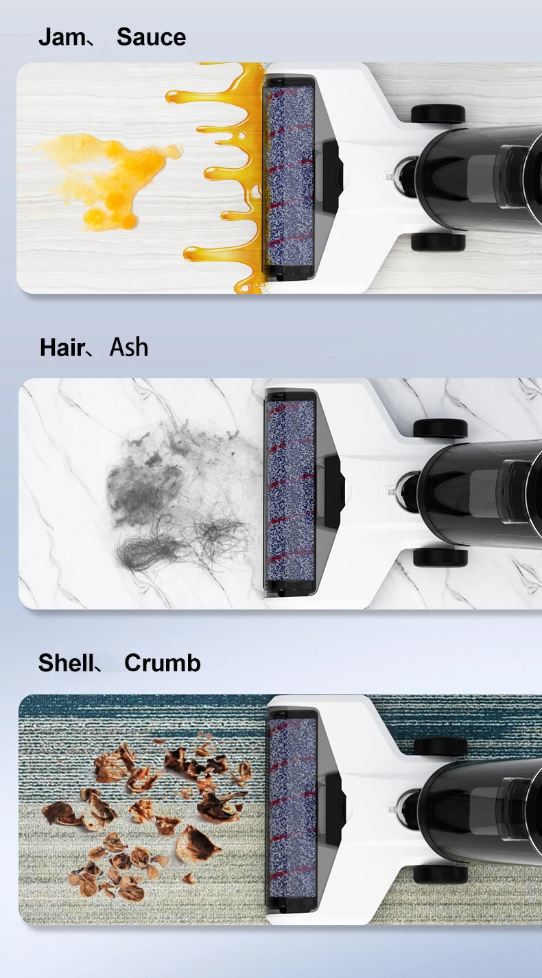 Cordless Smart Wet and Dry Vacuum Cleaner Floor Mopping vacuum cleaner for Carpet