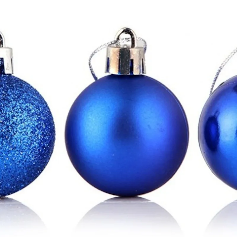 Wholesale 4cm Unpacked Christmas Balls Christmas Tree Decoration Hanging Balls Christmas Decorations Light Plastic Balls