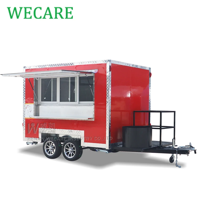  WECARE дешевый пищевой грузовик концессия прицеп с