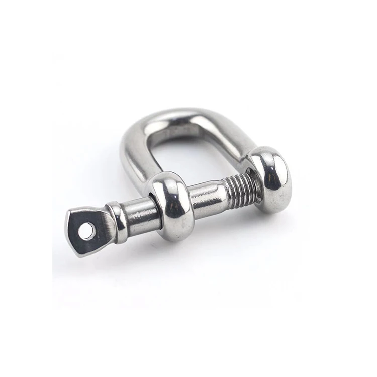 
European Type High Quality Polished Screw Pin Forged Stainless Steel 304/316 Marine Anchor Lifting Chain D Shackles 