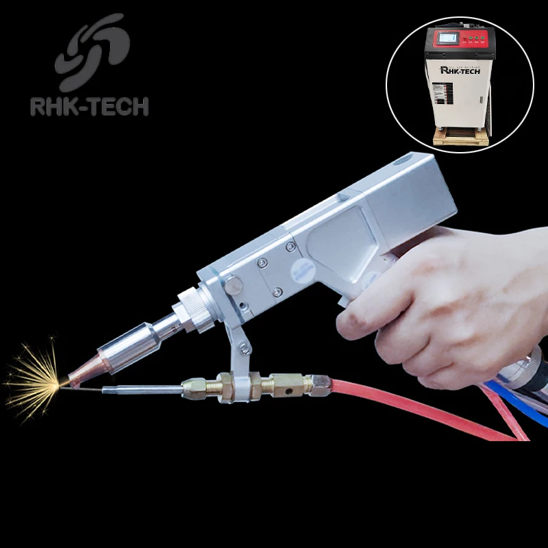 RHK TECH популярный ручной лазерный пистолет с водяным охлаждением 1500 Вт волоконно-Лазерный сварочный