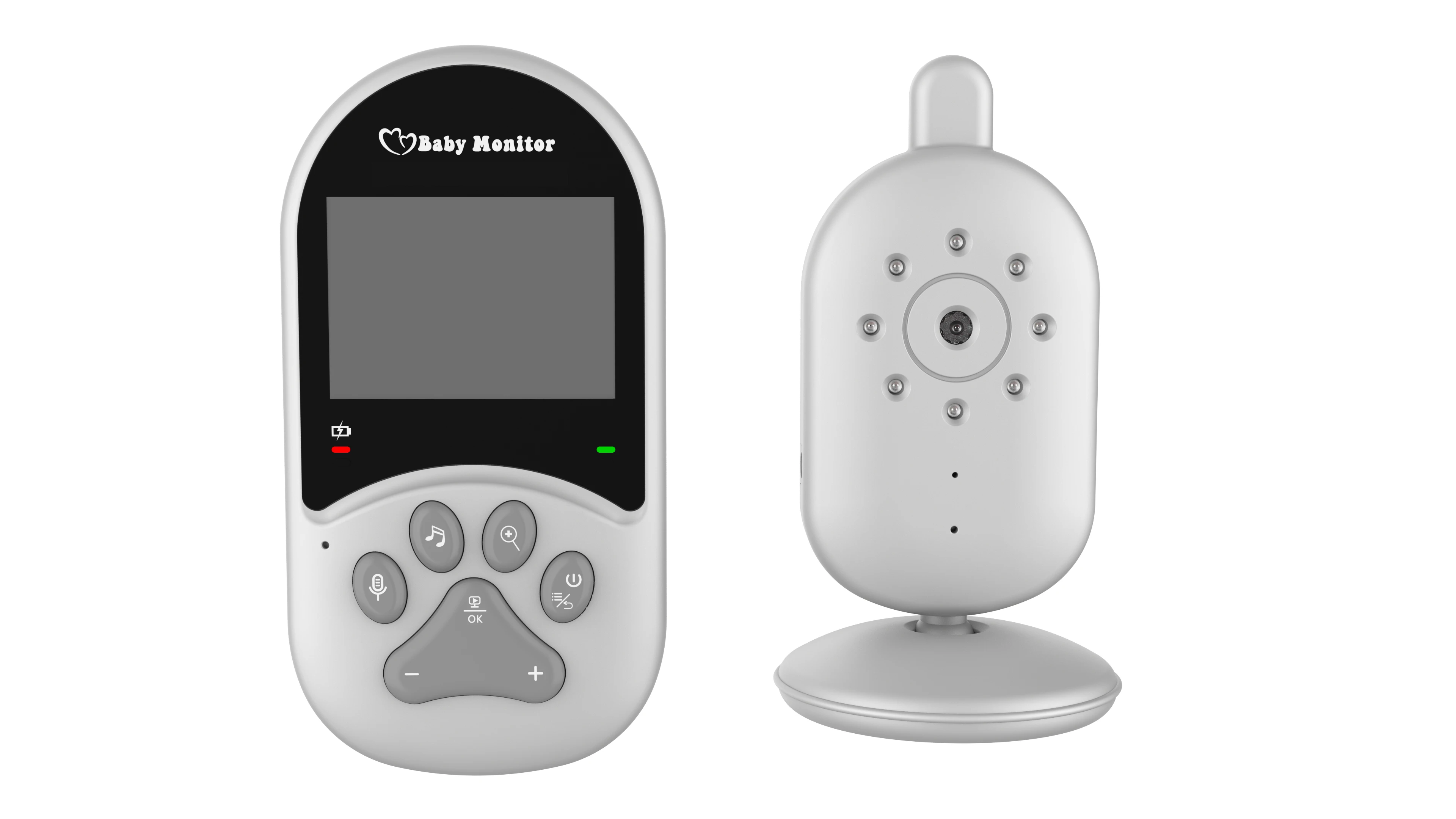 brand new 2.4 inch video baby monitor with night vision support 4 cameras