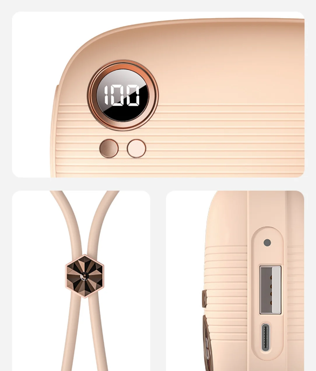 wholesale  winter beautiful and practical rechargeable power bank electric hand warmer