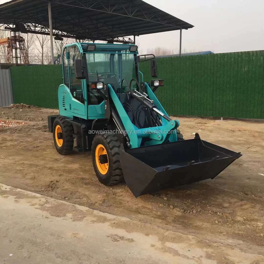 Mini Wheel Loader Front End Loader With CE Certificate Mini Wheel Loader 800kg For Gardeners