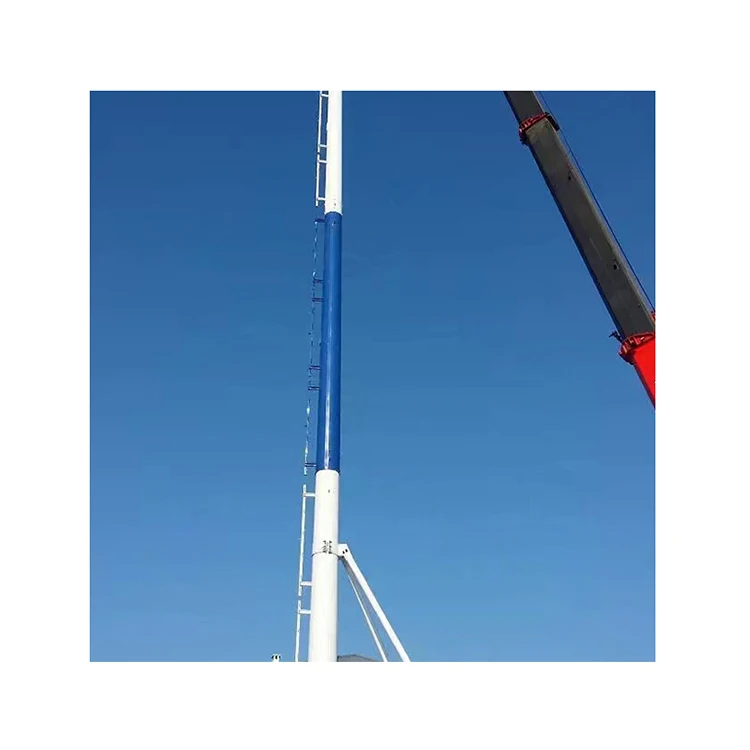Manufacturer Supply Antenna 40m Communication Monopole Tower For Networks Decorative