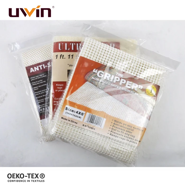 UWIN PVC Non Slip Rug Pad Many Sizes For Hardwood Floors Hard Surfaces Use Anti Slip Tapete Rug Gripper Area Rug Pad Grippers