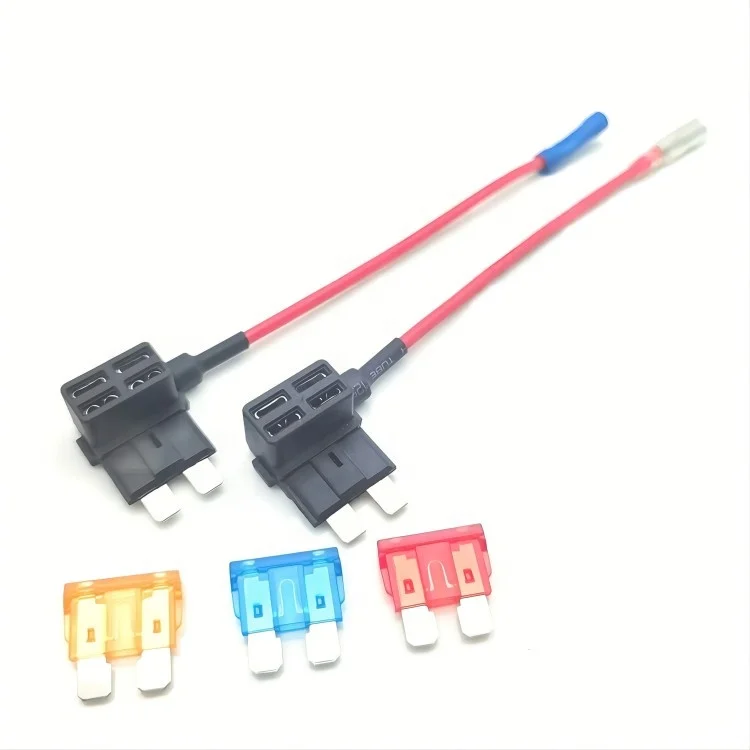 Factory Wholesale Holder 12V Car Add a circuit Auto Fuse TAP Adapter with 5A 10A 15A Mini Blade Fuse