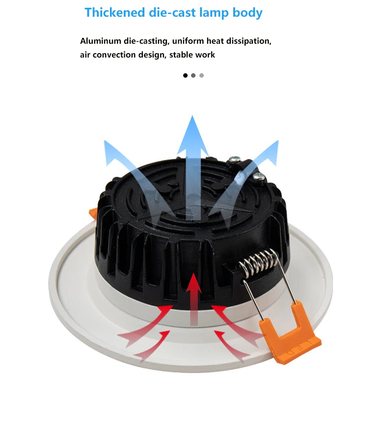 SMD Antiglare Ceiling Recessed Home Store Use Downlight Round Spot Light 3w 5w 7w 12w 15W 30W Led Downlight