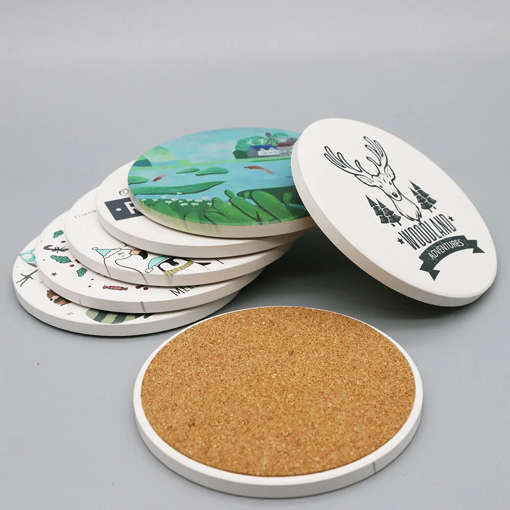 Подставки для напитков с держателем, керамические подставки для напитков для защиты стола