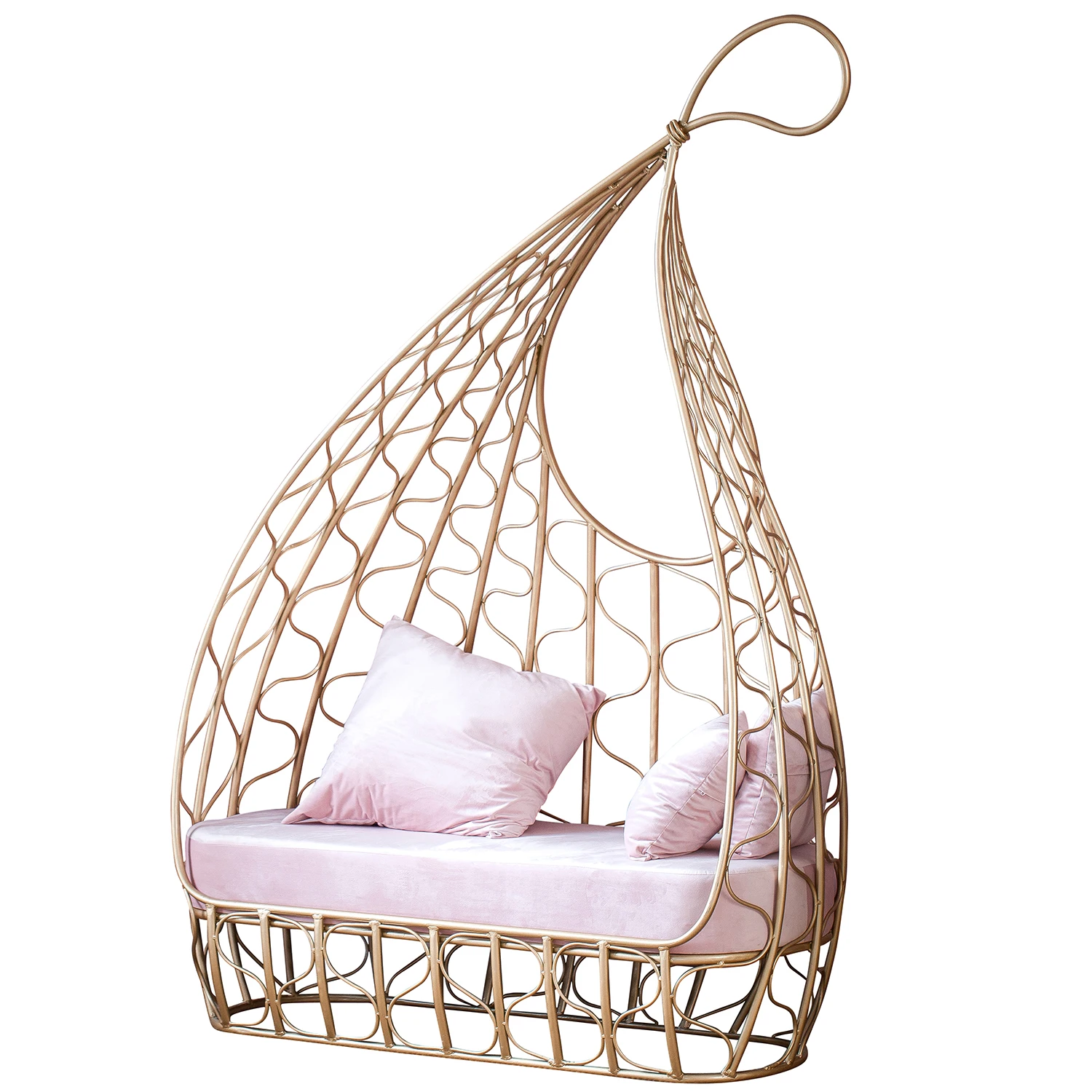 Italian Modern Water Drop Accent double sofa  Design Living Room Two Seat Lounge Velvet Sofa Chair