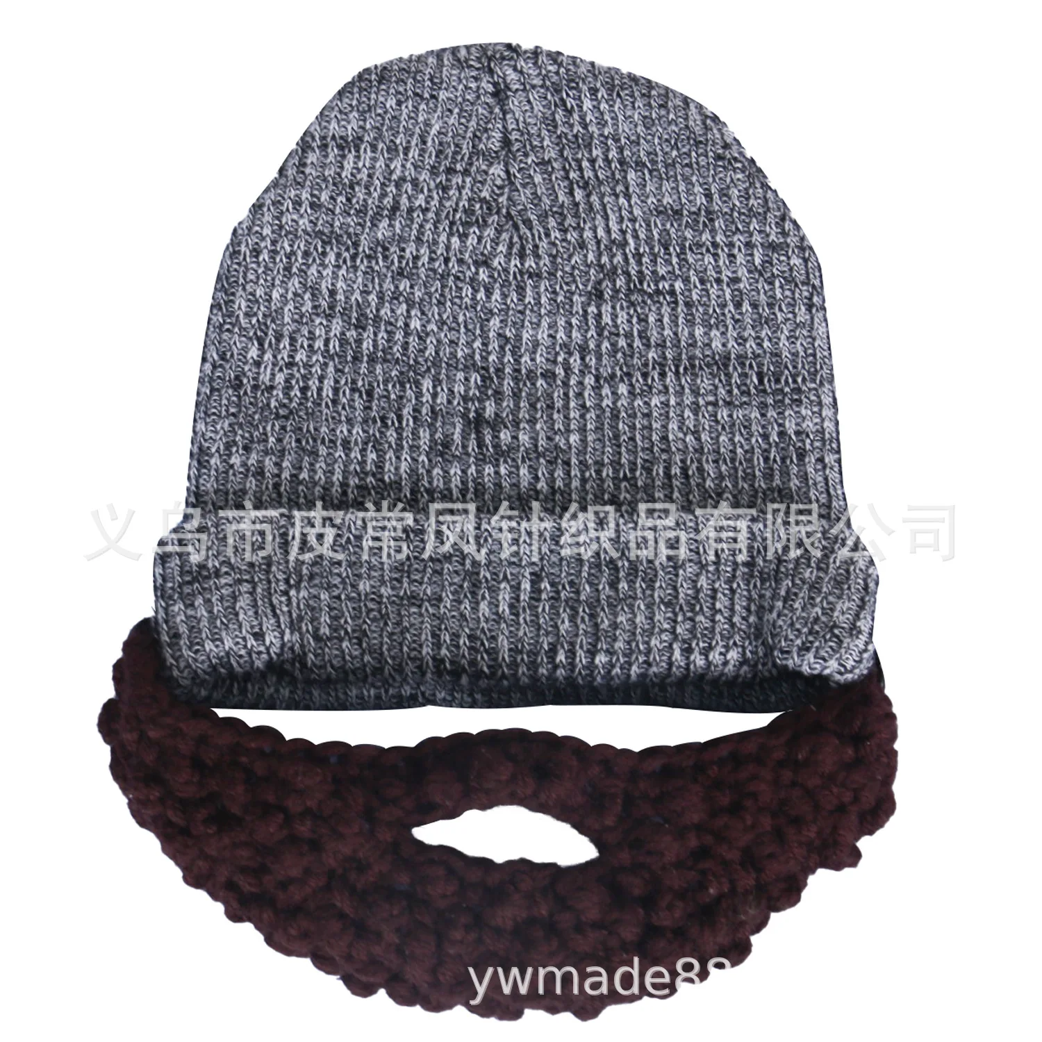 Wig Beard Hats Cosplay Roman Knight Handmade Knitted Helmet Winter Sports Warmer Cap Ski Funny Mask Beanie