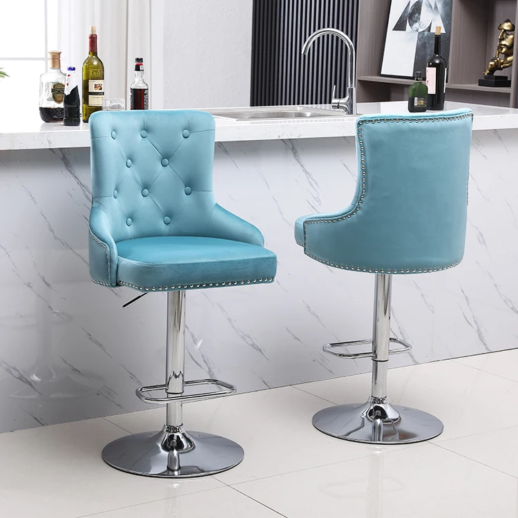 Vintage restaurant modern bar stool chair with back