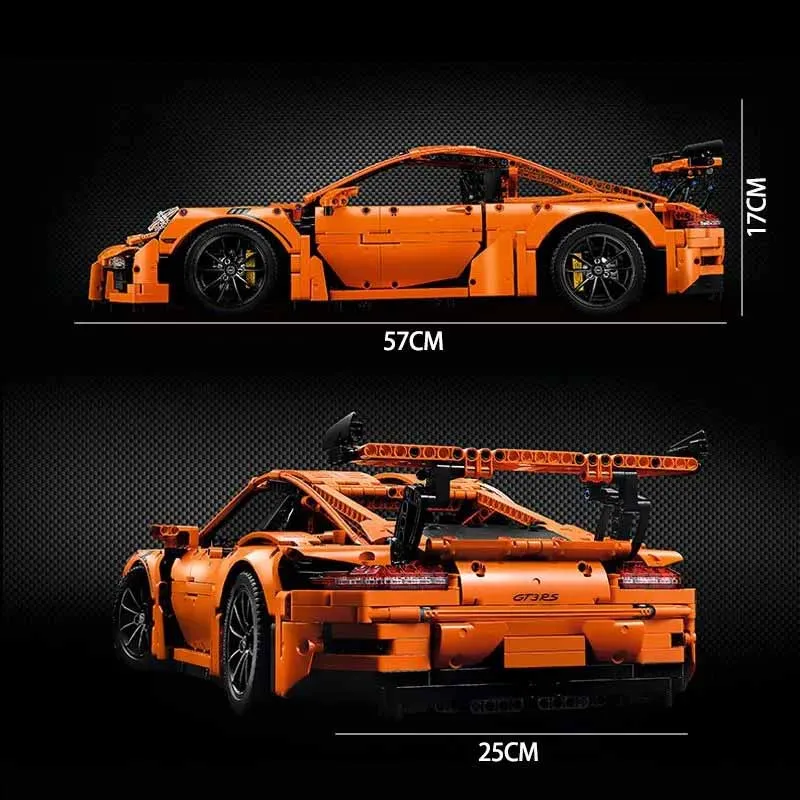 2750pcs Super Racing Car Model Building Blocks Bricks Technical The Pors CHeding 911 GT3 RS 20001 Compatible LegoINGlys 42056