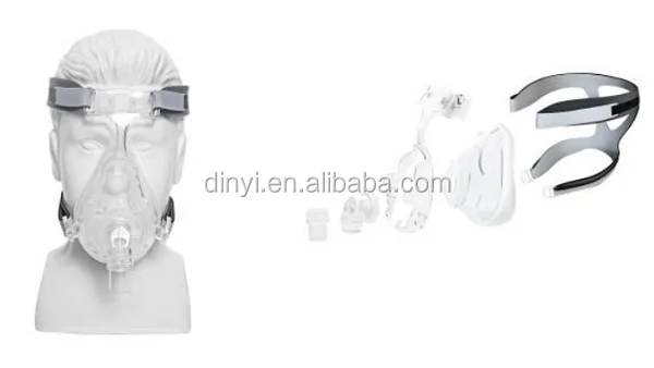 
Silicone Cpap Breathing Full Face Mask With Headgear 