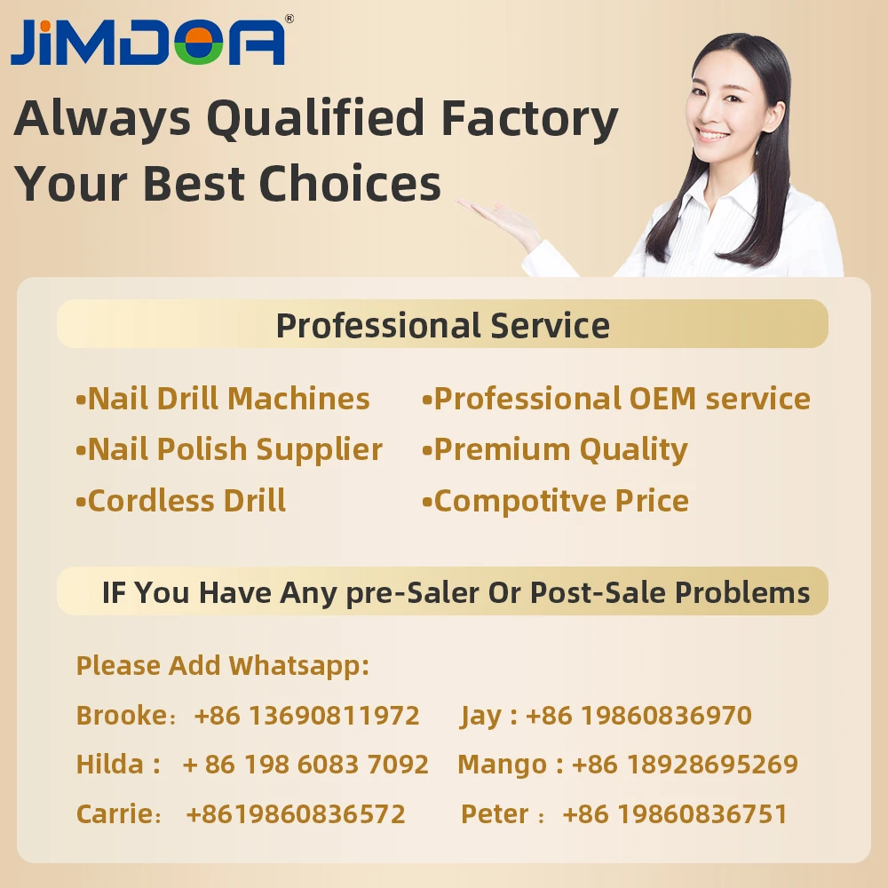 Jimdoa Nails Supplies Salon Nails Art Machine Screws Polish Heat High Efficiency Nails Salon Profession Products