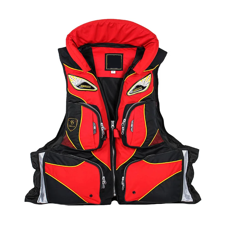 Wakeboard Vest Impact Aid Swim Lifejacket PVC Swimming Water Sport Fishing Life Jackets