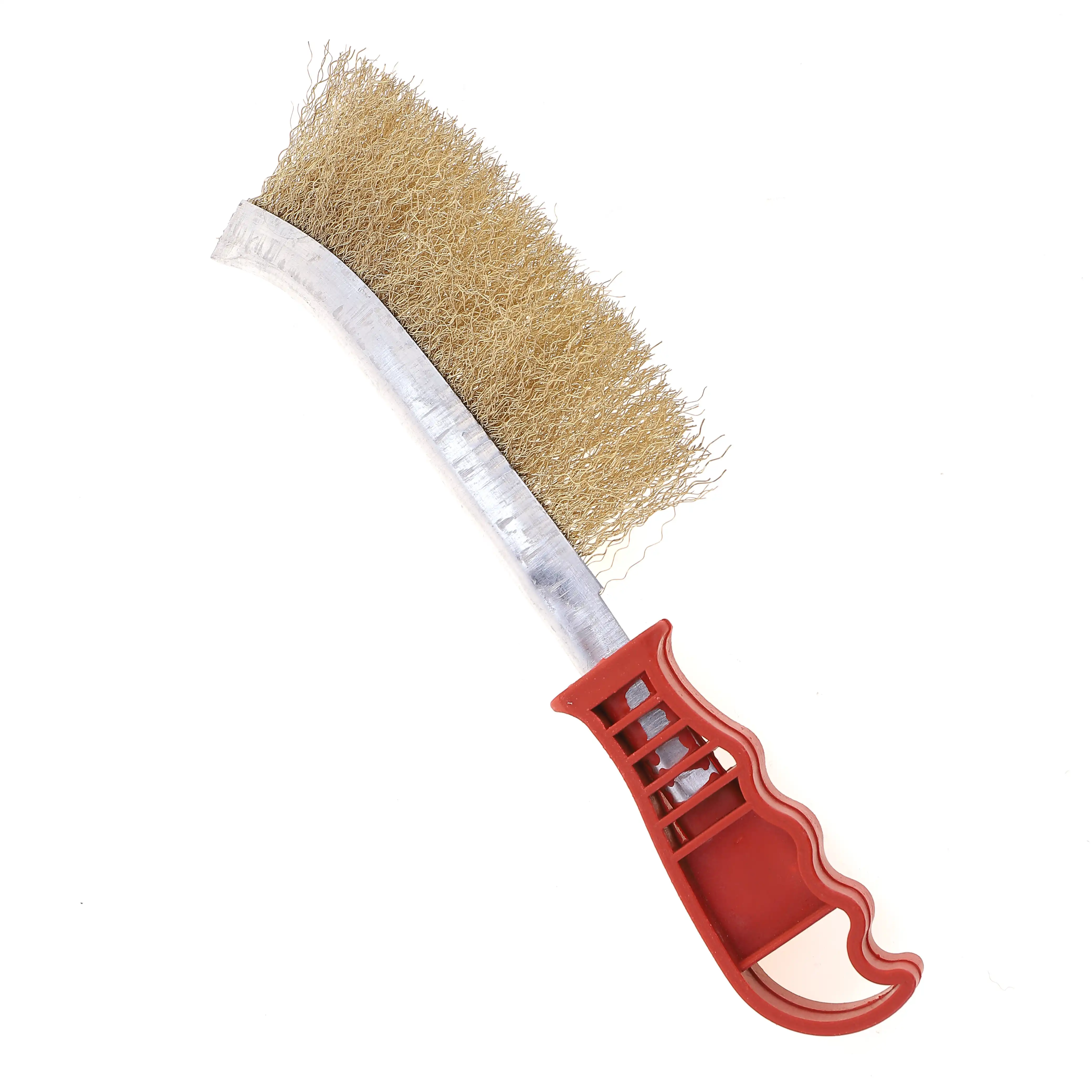 Cheap Price Cleaning Rust Plastic Handle Gold Steel Wire Brush Nail Head Floor Cleaning Industrial Brush Roller