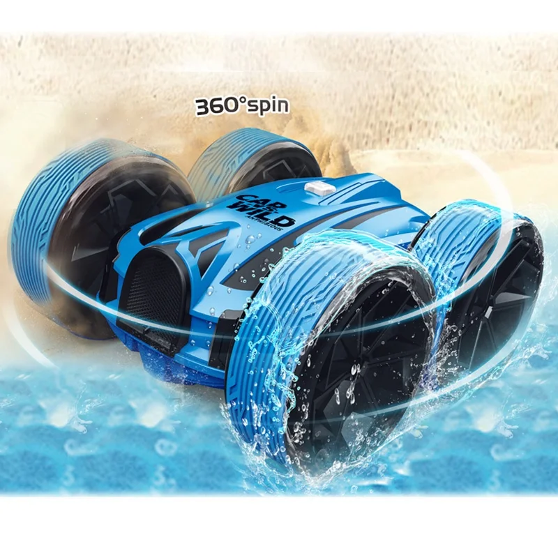 Double side stunt rc car hobby 2.4G remote conteol toys amphibious vehicles for sale