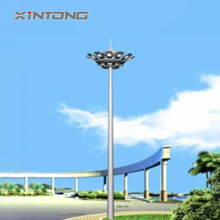 tennis court light poles 20m high mast pole flood lighting poles