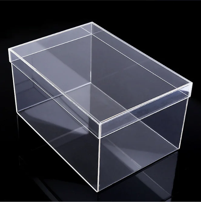 Custom Transparent Clear Storage Anti Dripping Water PMMA High-end Rectangle Acrylic Wish Gift Box transparent gift boxes