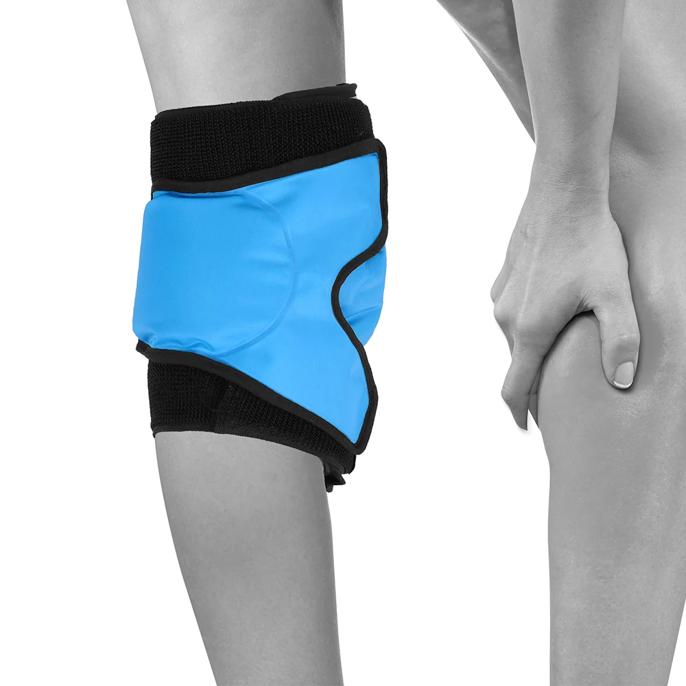Reusable knee ice pack wrap cold hot compress ice gel brace for knee arthritis pain relief