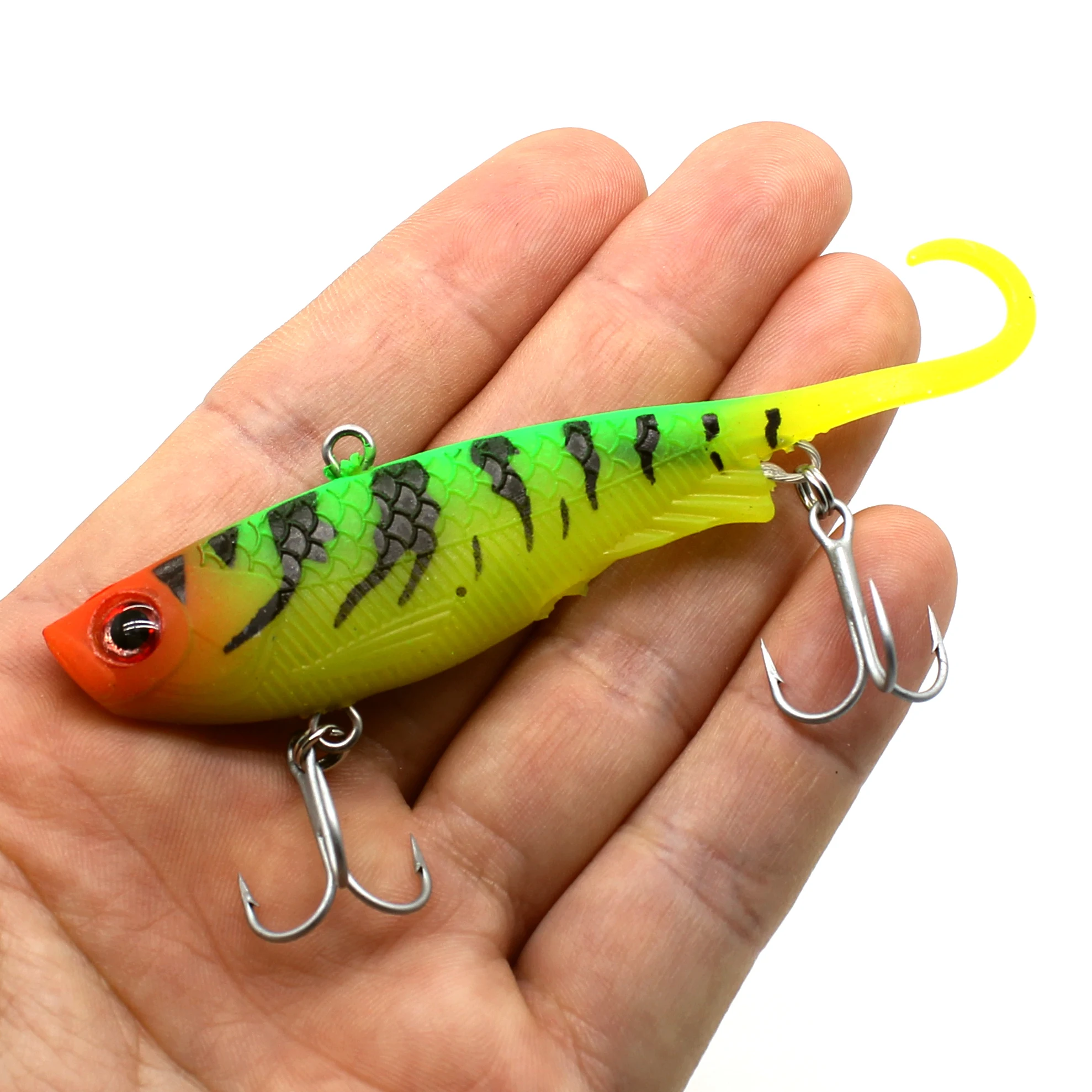 AOCLU Sinking VIB Stick Pencil Lure 95mm 23g Soft Bait With Lead 1PC Wire Through Wobbler VMC Hooks Seabass Fishing
