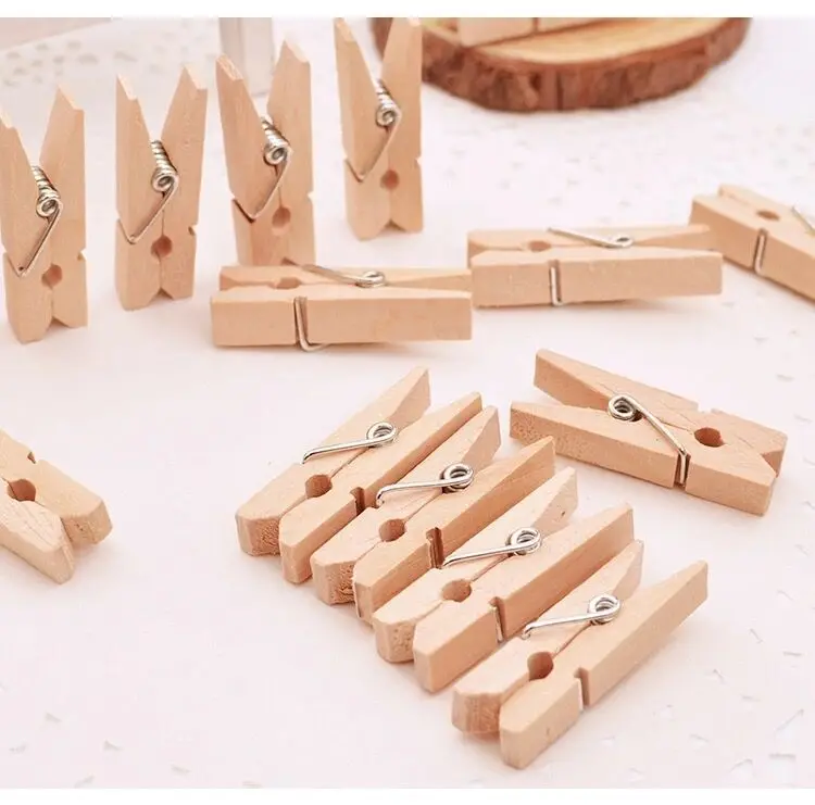Natural Wood Clothespins Rustic Wedding Decorations Wedding Clothespins Mini Pegs Tiny Pegs Small Wooden Clothes Pins