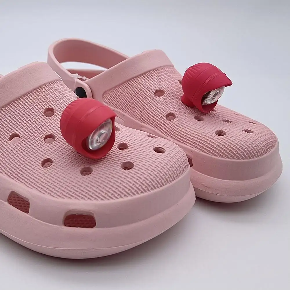 plastic outdoor lighting shoes accessories hiking camping warning clog light  Led Shoe Light Hole HeadLight charms headlight