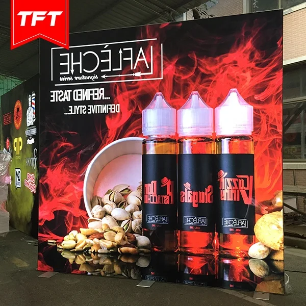 Fast Assembly Portable Fabric Stretch Led Backlit Trade Exhibition Booth Display 10X10 From Shanghai