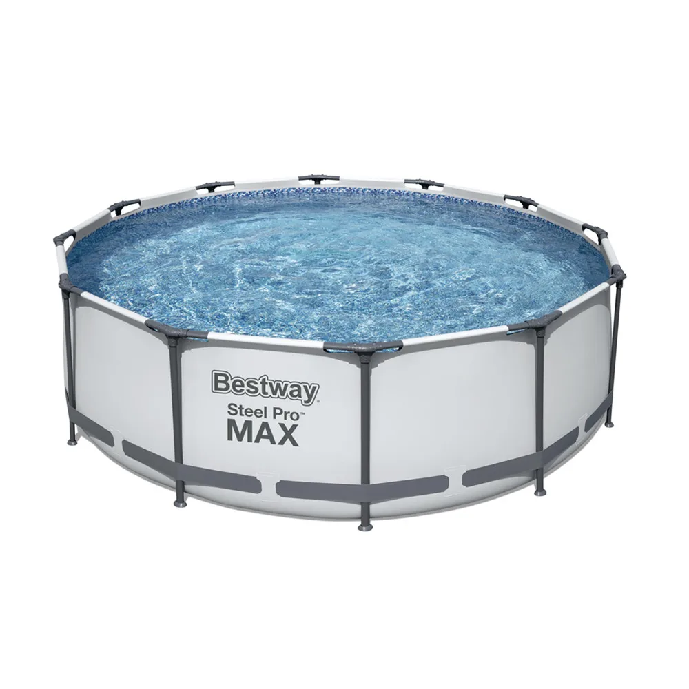 Bestway 56418  Steel Pro Max Pool  Above Ground Pool Set  Round swimming pool with ladder & filter pump 3.66m x 1m