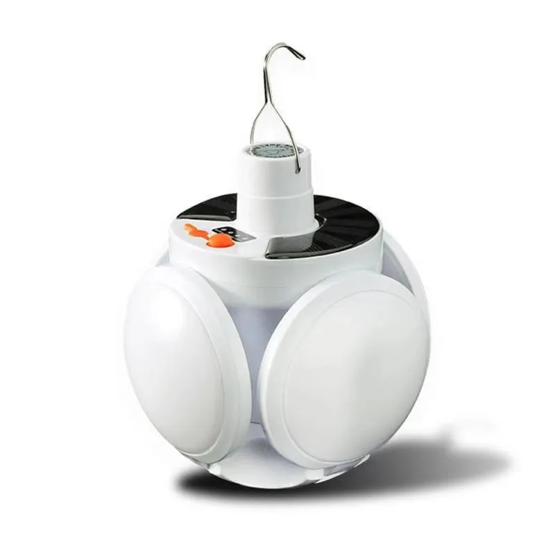 Solar soccer lamp outdoor lighting night fishing emergency folding new energy camping lamp