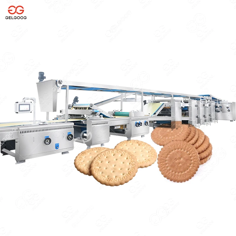 Automatic Small Rotary Cookie Molding Marie Hard Biscuit Making Plant Confectionery Biscuit Production Line 600 Kg/H