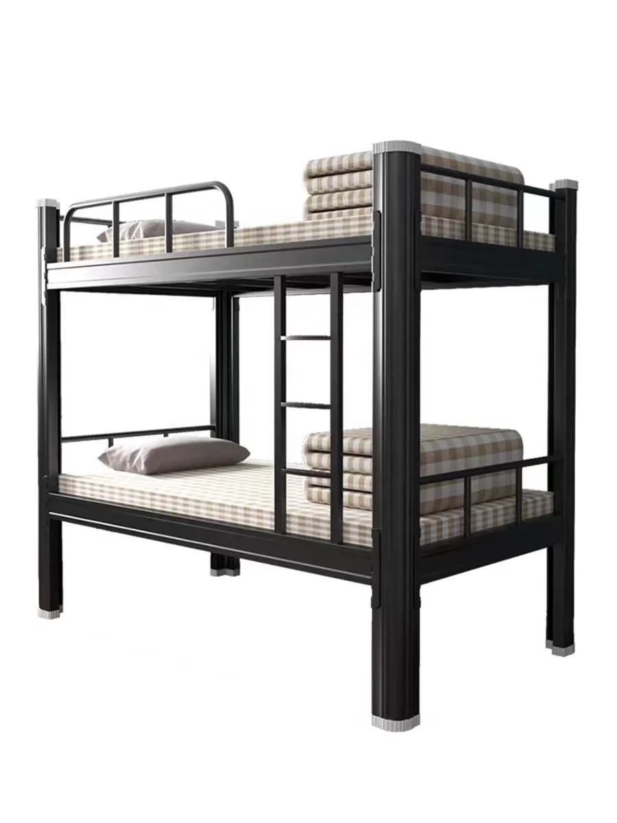 Modern Simple Metal Dormitory Bunk Bed with Desk for School Apartment Home Hospital Warehouse Use Versatile School Furniture
