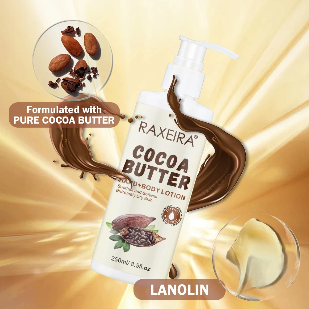 Private Label Body Lotions Whitening Brightening Hydrating Cocoa Butter Hand Body Whitening Lotion For Lotion