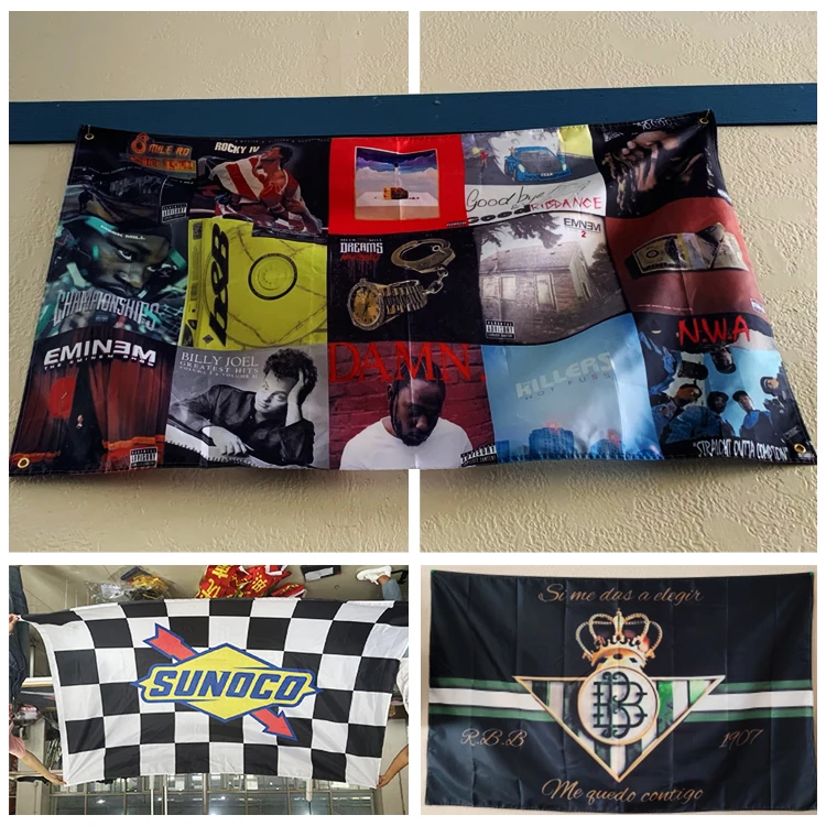 Manufacturers Custom Outdoor 3X5Ft Double Sided Flag All Countries Sports Sublimation Polyester Flags