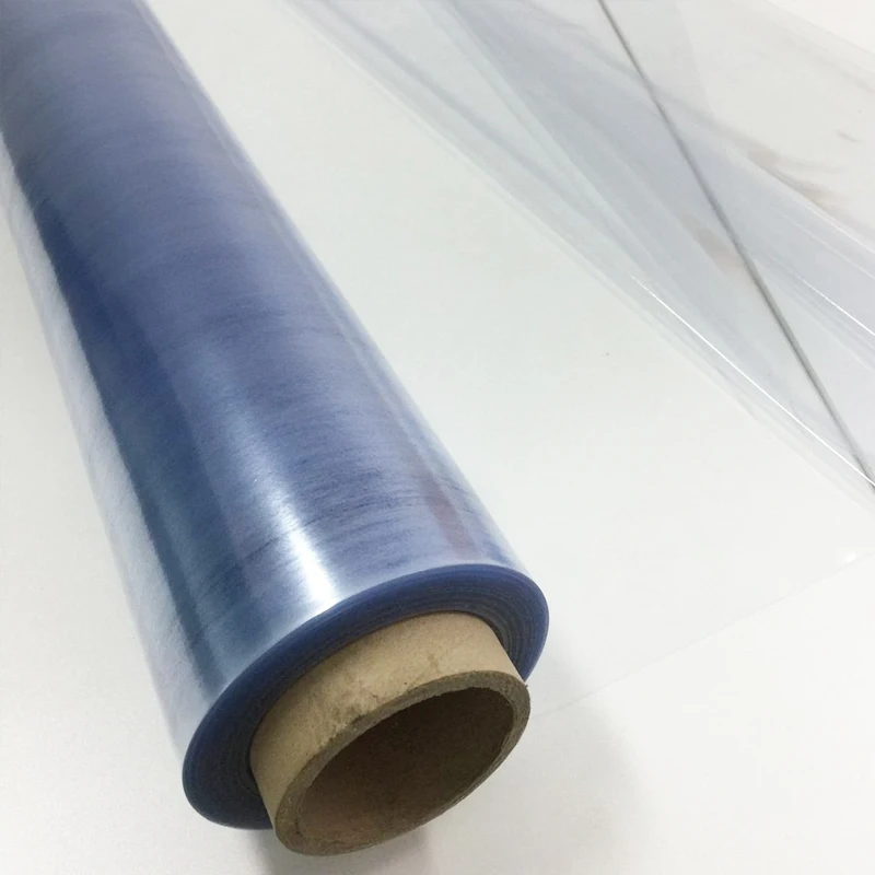 factory roll soft transparent plastic pvc film flexible not sticky Normal Clear pvc Film for zipper bags printing tablecloth