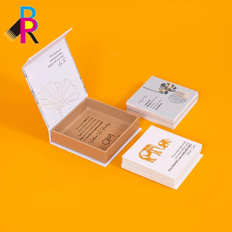 Factory custom affirmation card deck children alphabet card game flash card printing services