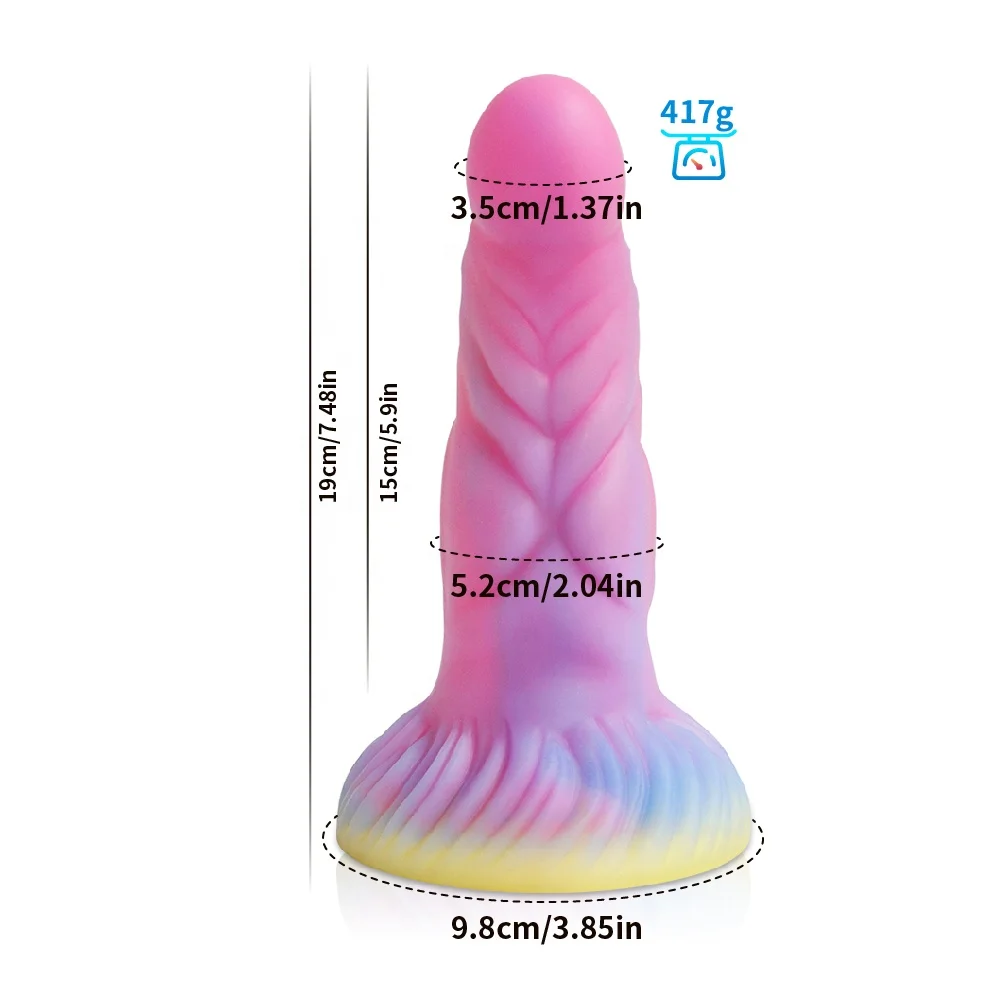 Custom Large Soft Liquid Silicone Dildo Toys Huge Big Luminous Thrusting Anal Dildo for Women Couples Female Sex Toy