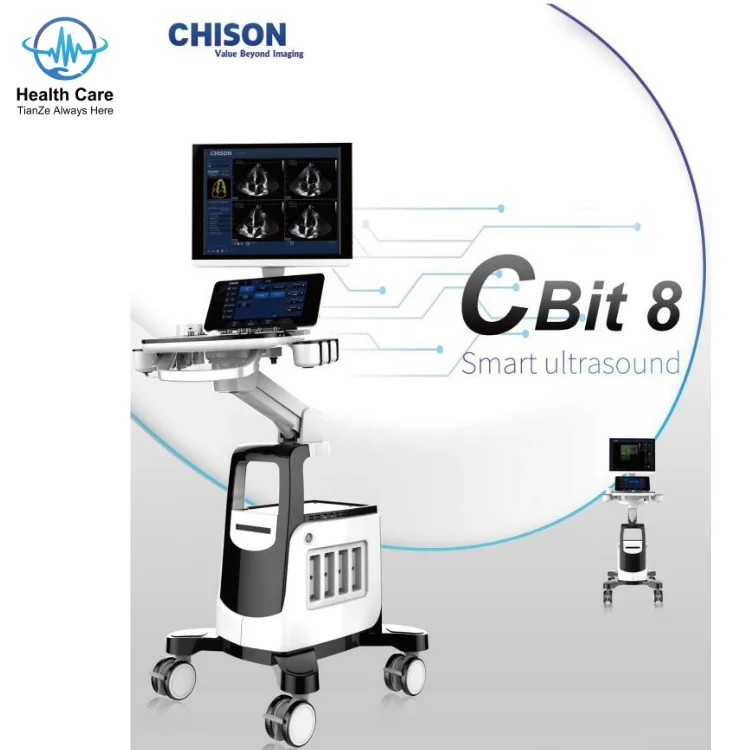 CBIT8 ultrasonic 4D medical Cart Color Doppler Ultrasound Probe HD LED Touch Panel Monitor Gynecology Ultrasound Scanner Machine
