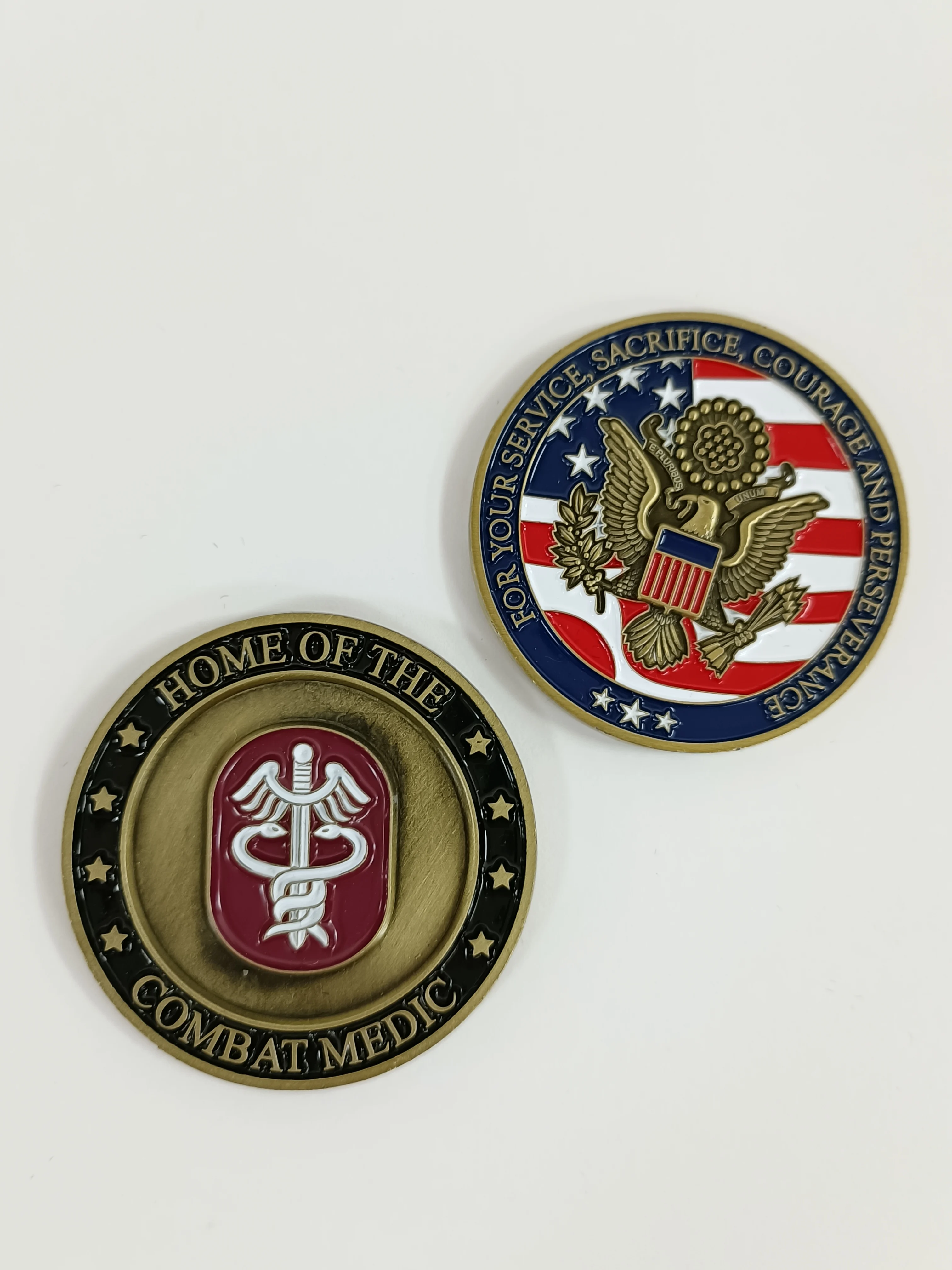 Factory Price Metal Copper Stamping  Custom Challenge Coins with Logo for Collectible and Souvenir