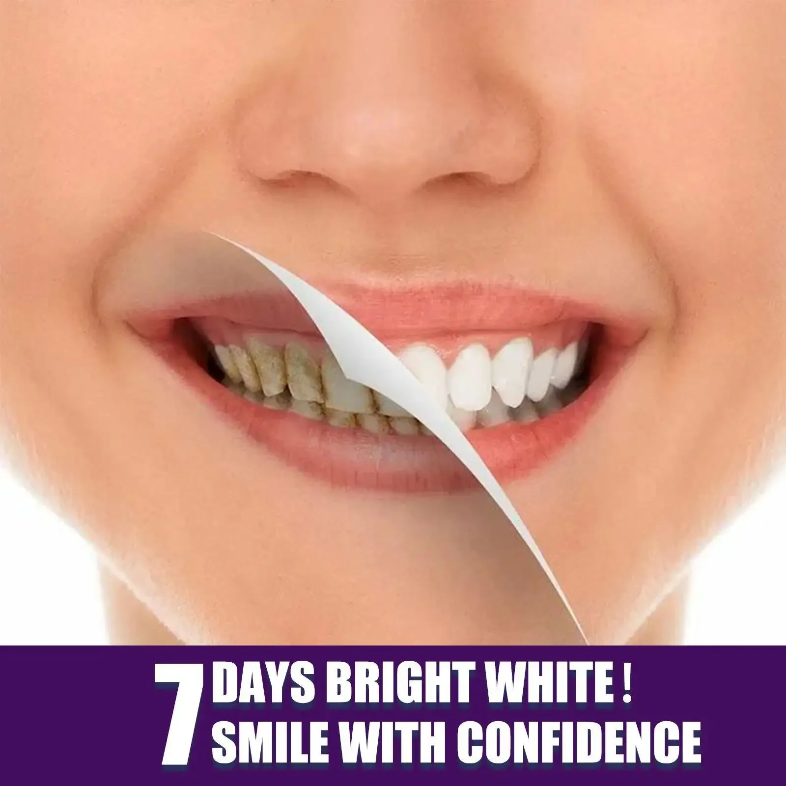 White Teeth cleaning removal of stains anti-pigmentation oral care veener tooth brush V34 Purple Toning Teeth Pencil