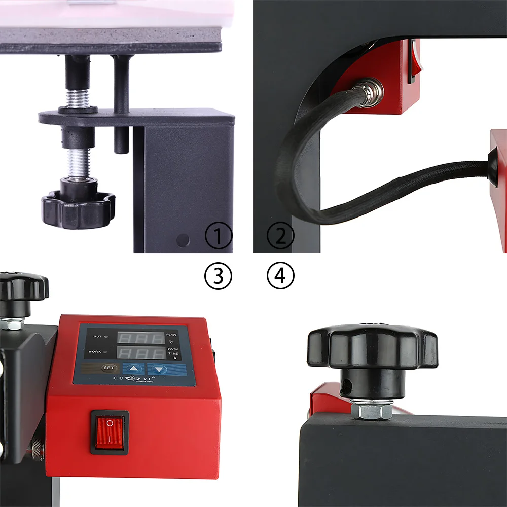 CUYI Label Gen2 15*15 cm Heat Press Machines for Small Size Heat Transfer Sublimation Machine